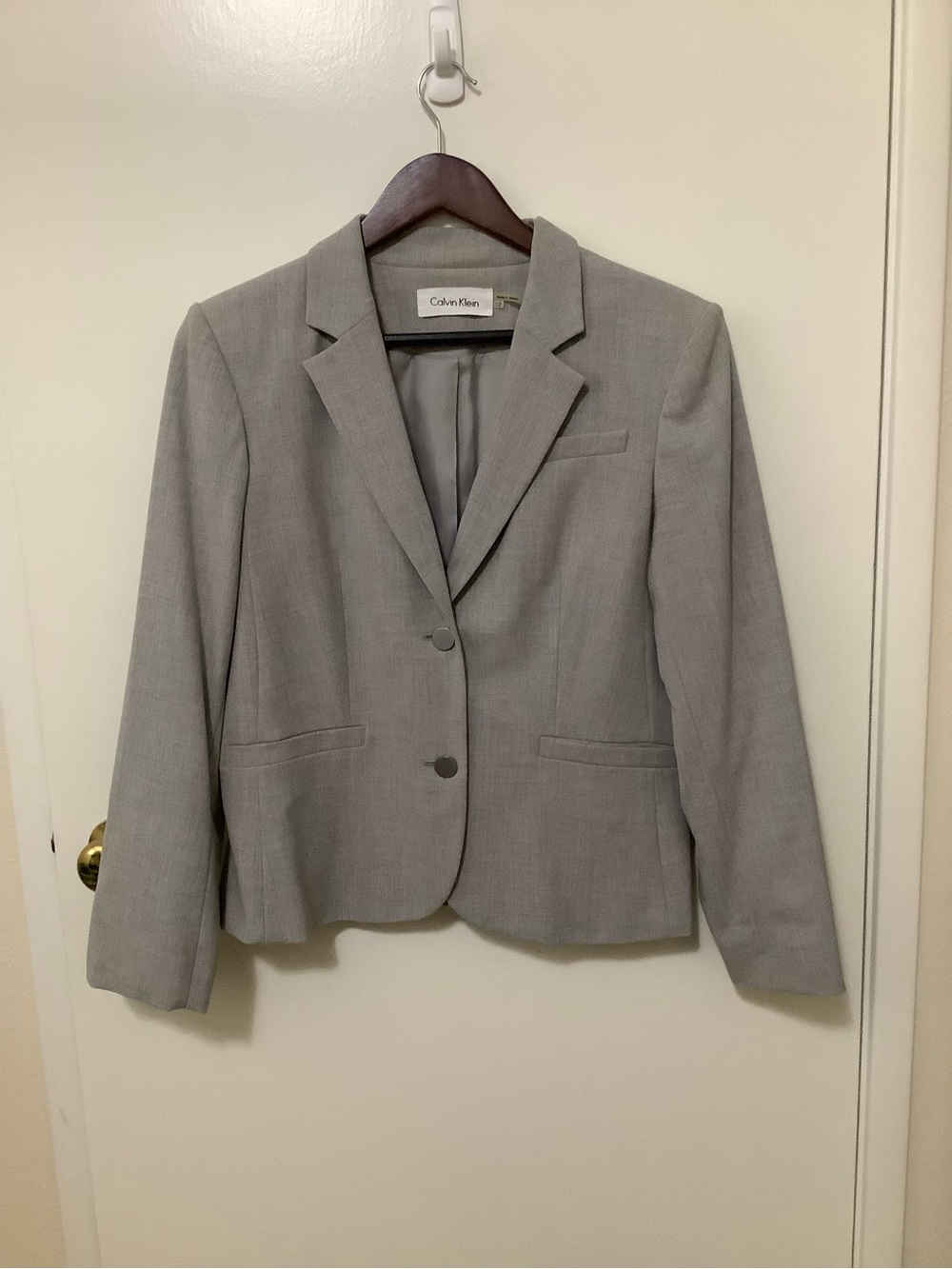 Calvin Klein Women's Blazer - Light Gray
